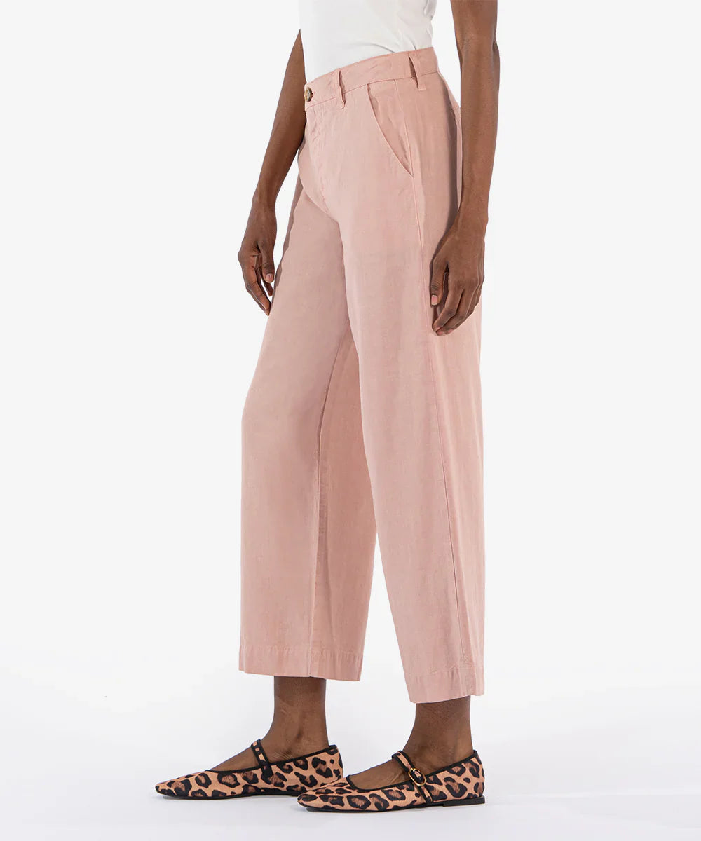 KADOU BOUTIQUE Charlotte Crop Wide Leg Pants — detail close-up