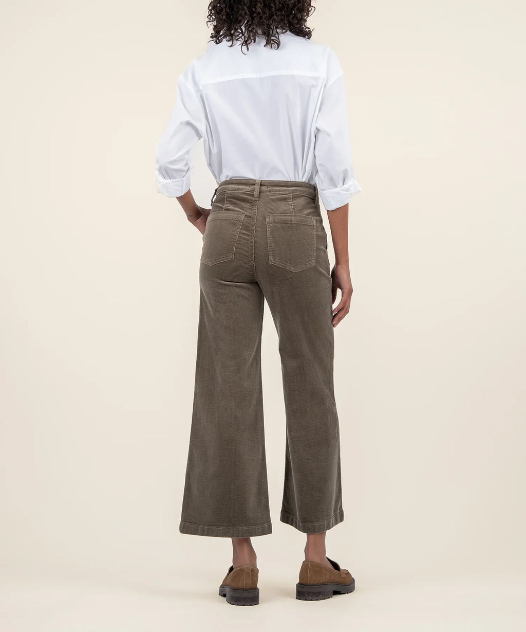 KADOU BOUTIQUE Meg Corduroy Wide Leg Pants — lifestyle context