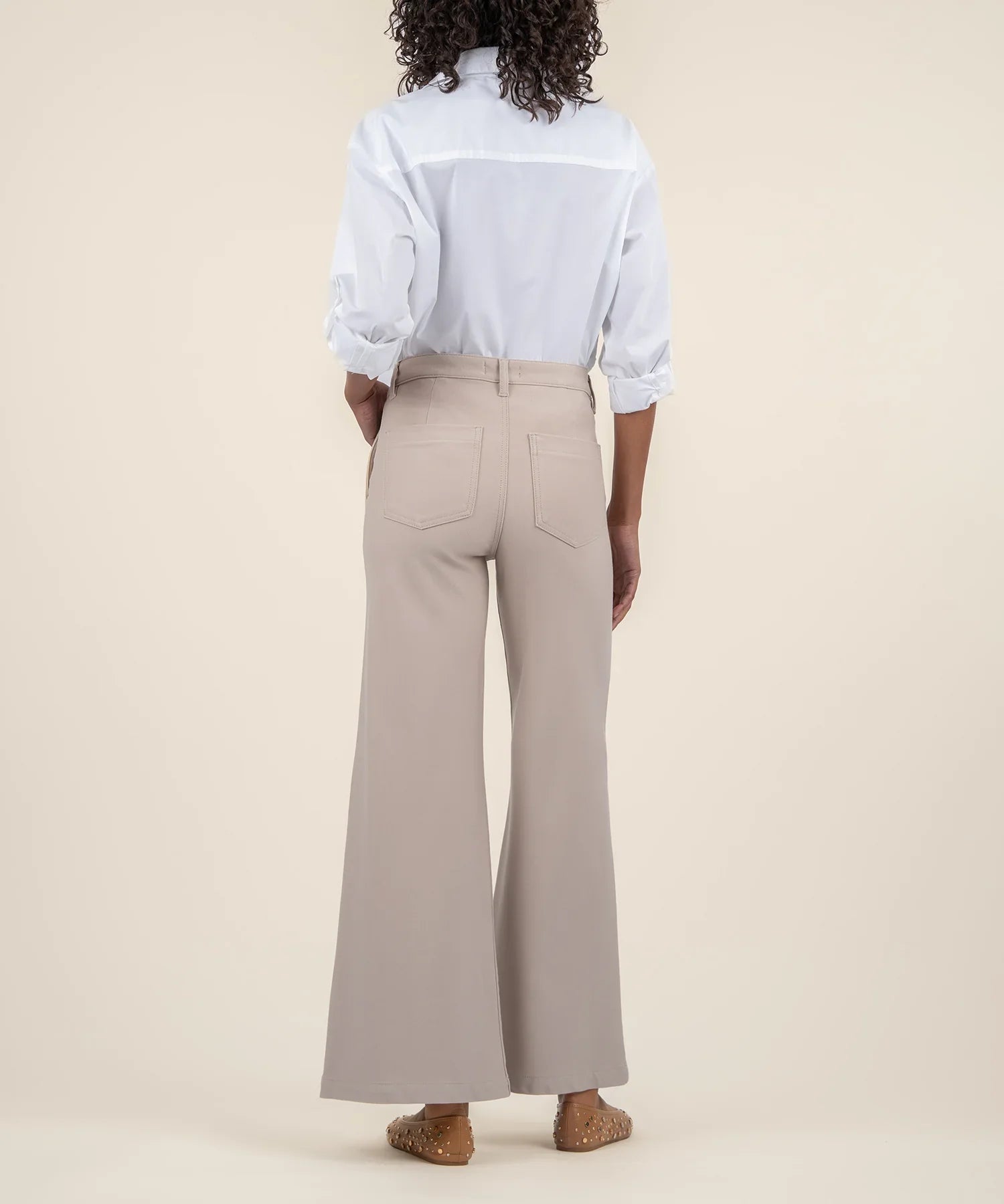 KADOU BOUTIQUE Meg High Rise Wide Leg Trouser — lifestyle context
