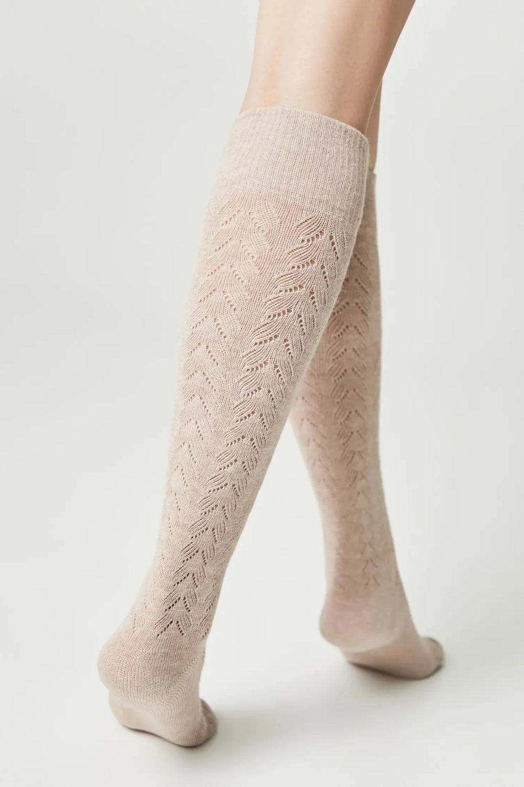 TheRanok.com Cotton Knee Highs Conte Classic 010 - Cotton Blend and Knitted Pattern — lifestyle context