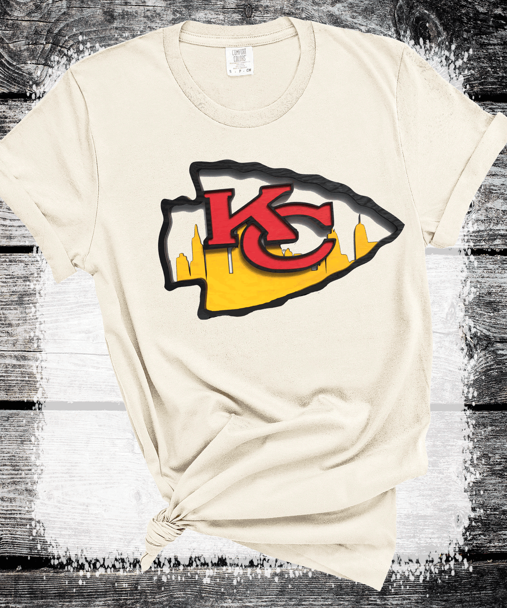 A Blessed Texas Mess Boutique Super Bowl Kansas City Football Chiefs T-Shirt, KC Football Tee, Game Day… — lifestyle worn / used context