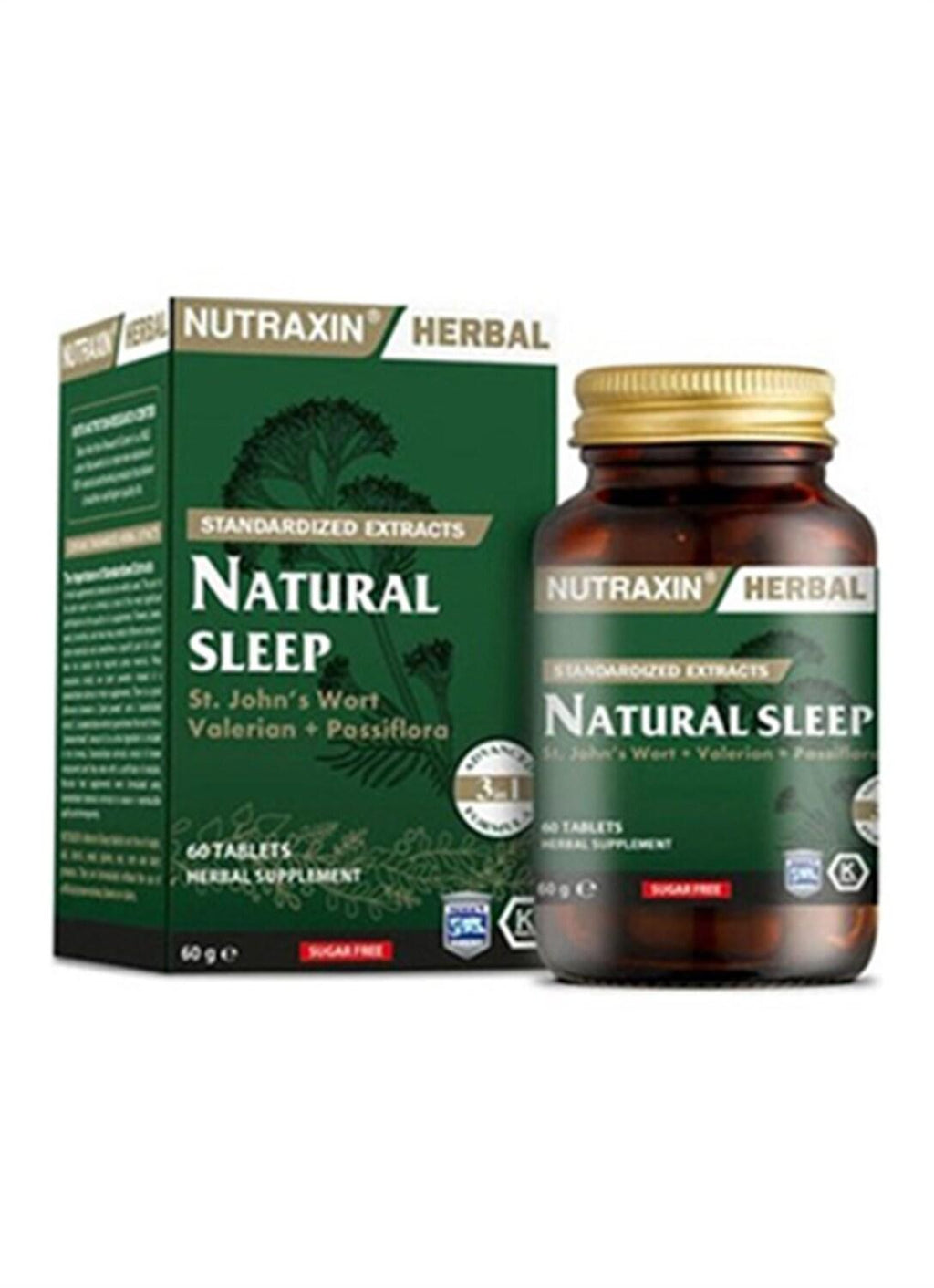 Nutraxin - 60 Capsules, St. John's Wort, Passionflower & Valerian Root