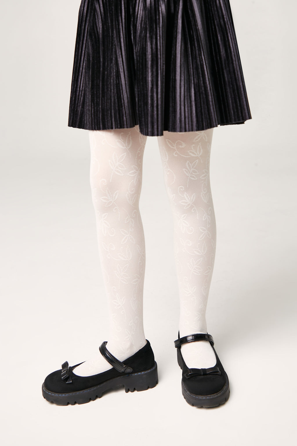 TheRanok.com Conte Tights for girls Ketty 40 Den - Floral Pattern — comparison shot