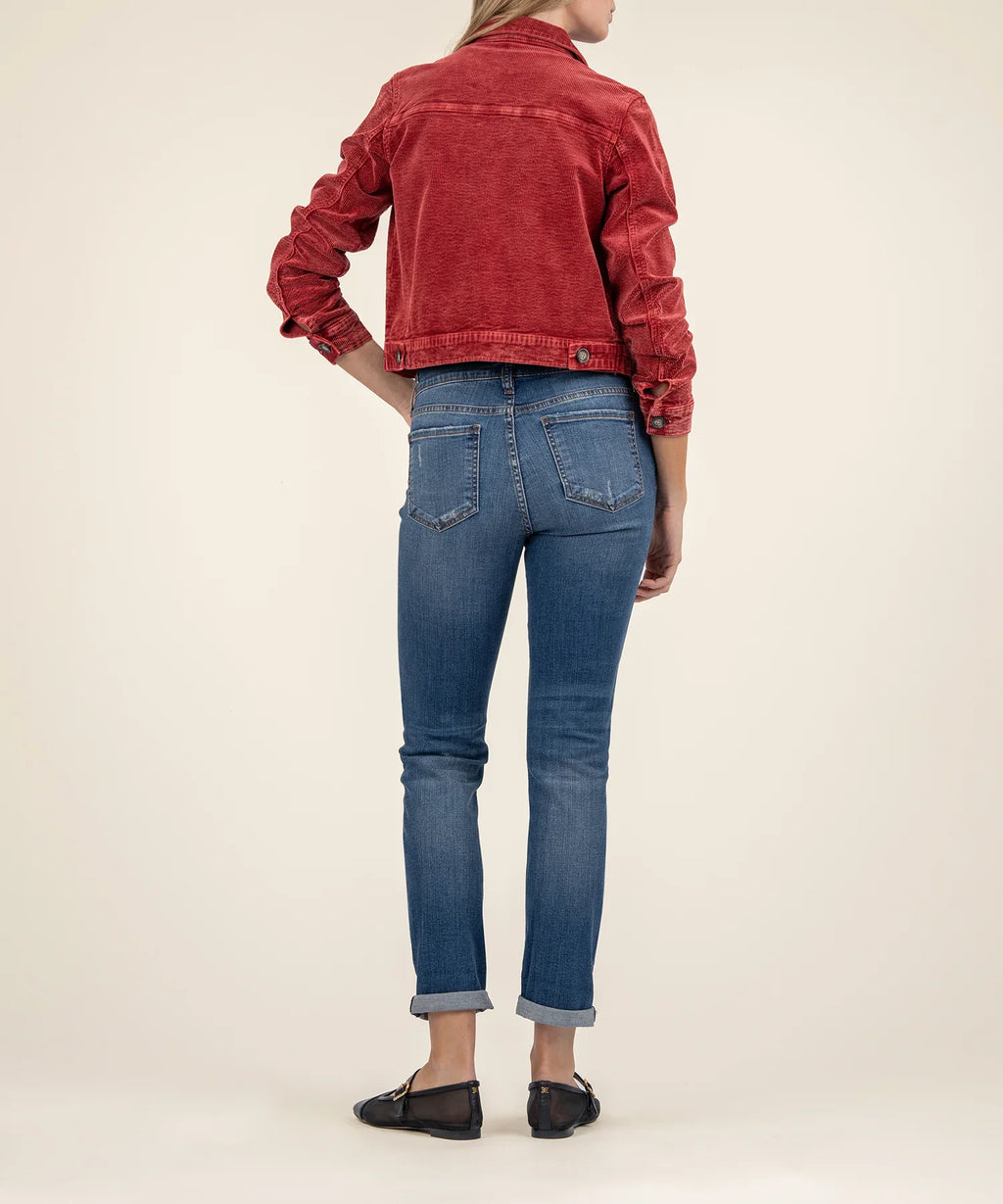KADOU BOUTIQUE Julie Corduroy Crop Jacket — lifestyle context