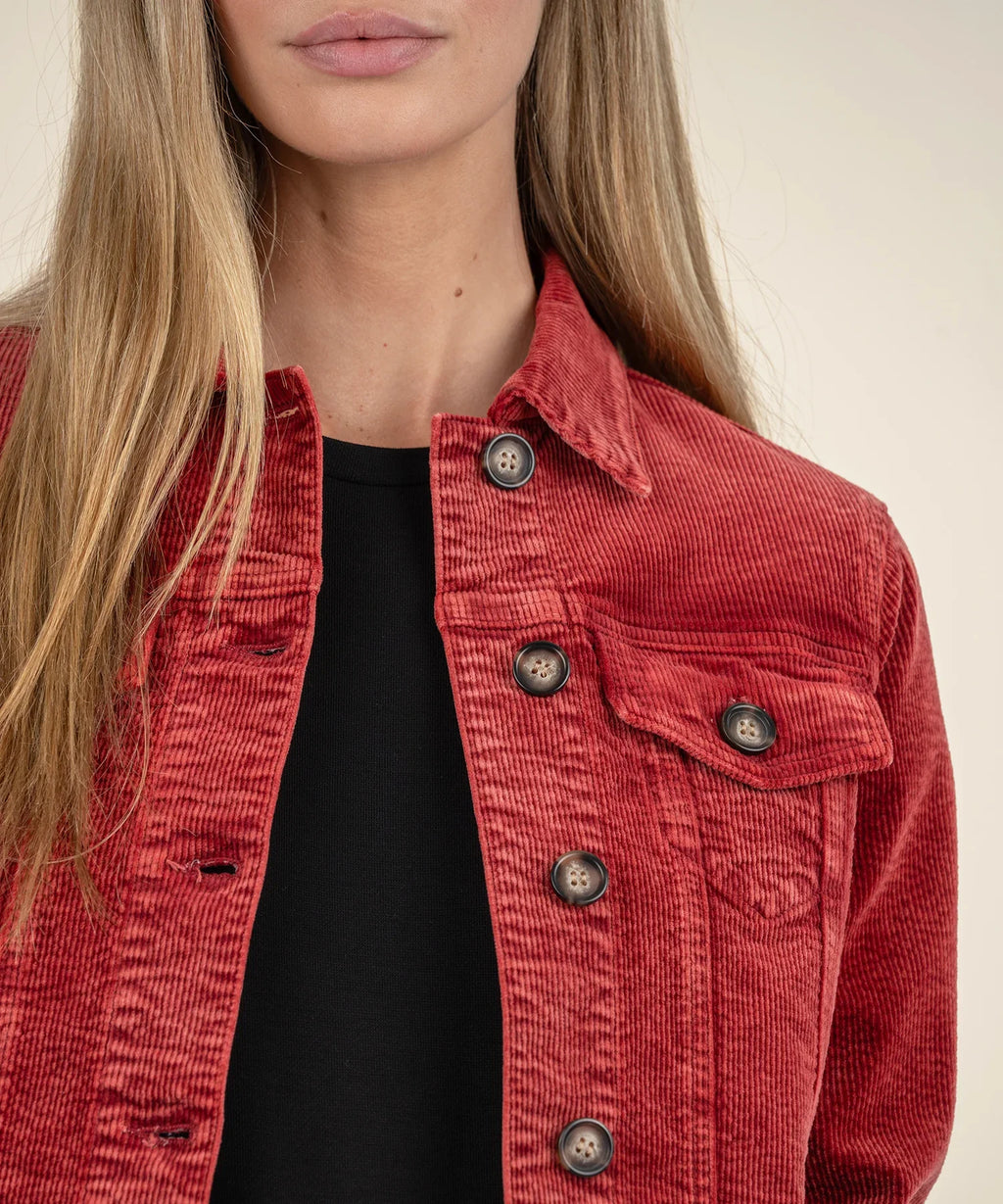 KADOU BOUTIQUE Julie Corduroy Crop Jacket — side view