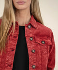 KADOU BOUTIQUE Julie Corduroy Crop Jacket — side view