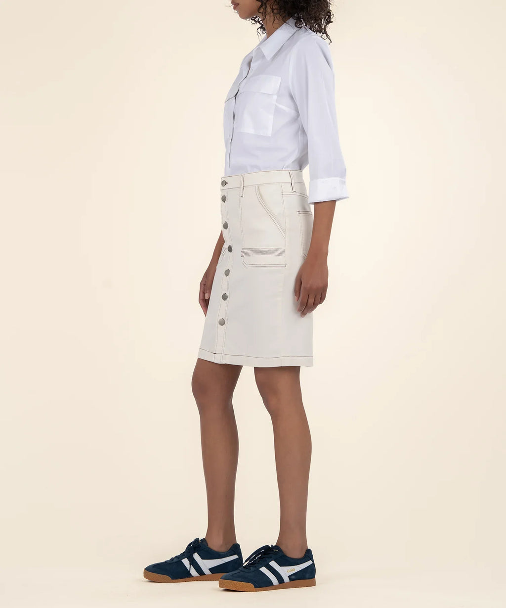 KADOU BOUTIQUE Isla Pencil Skirt — detail close-up