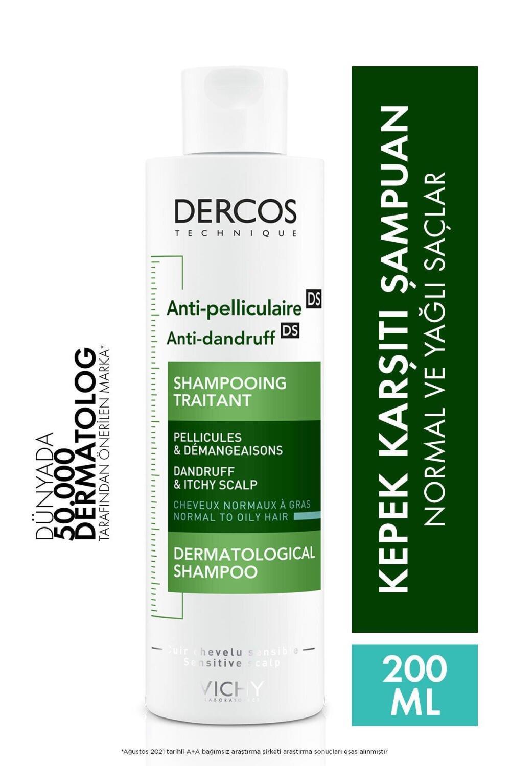 Vichy DERCOS Anti-Dandruff DS Shampoo for Normal to Oily Hair 200ml
