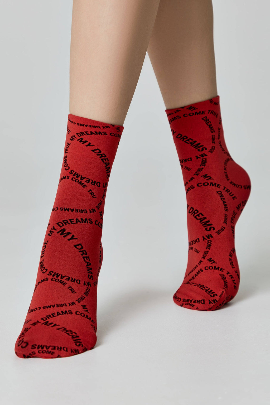 TheRanok.com Dense Socks Conte Fantasy - Knitted "My dreams" Design — color detail