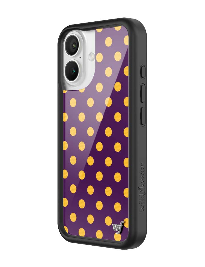 Polka Dot | Purple and Yellow iPhone Case