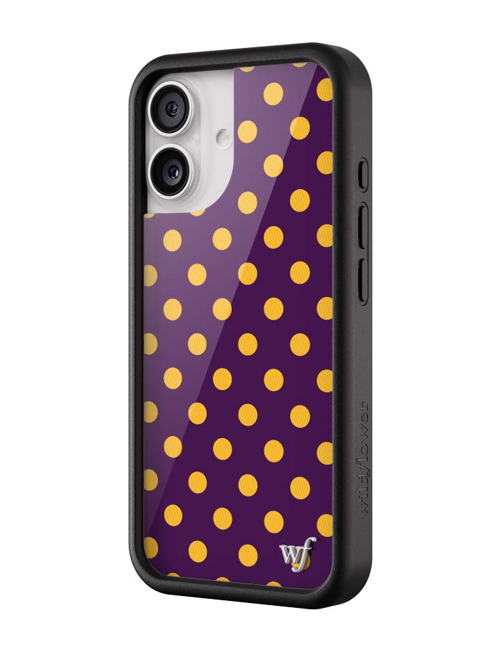 Polka Dot | Purple and Yellow iPhone Case