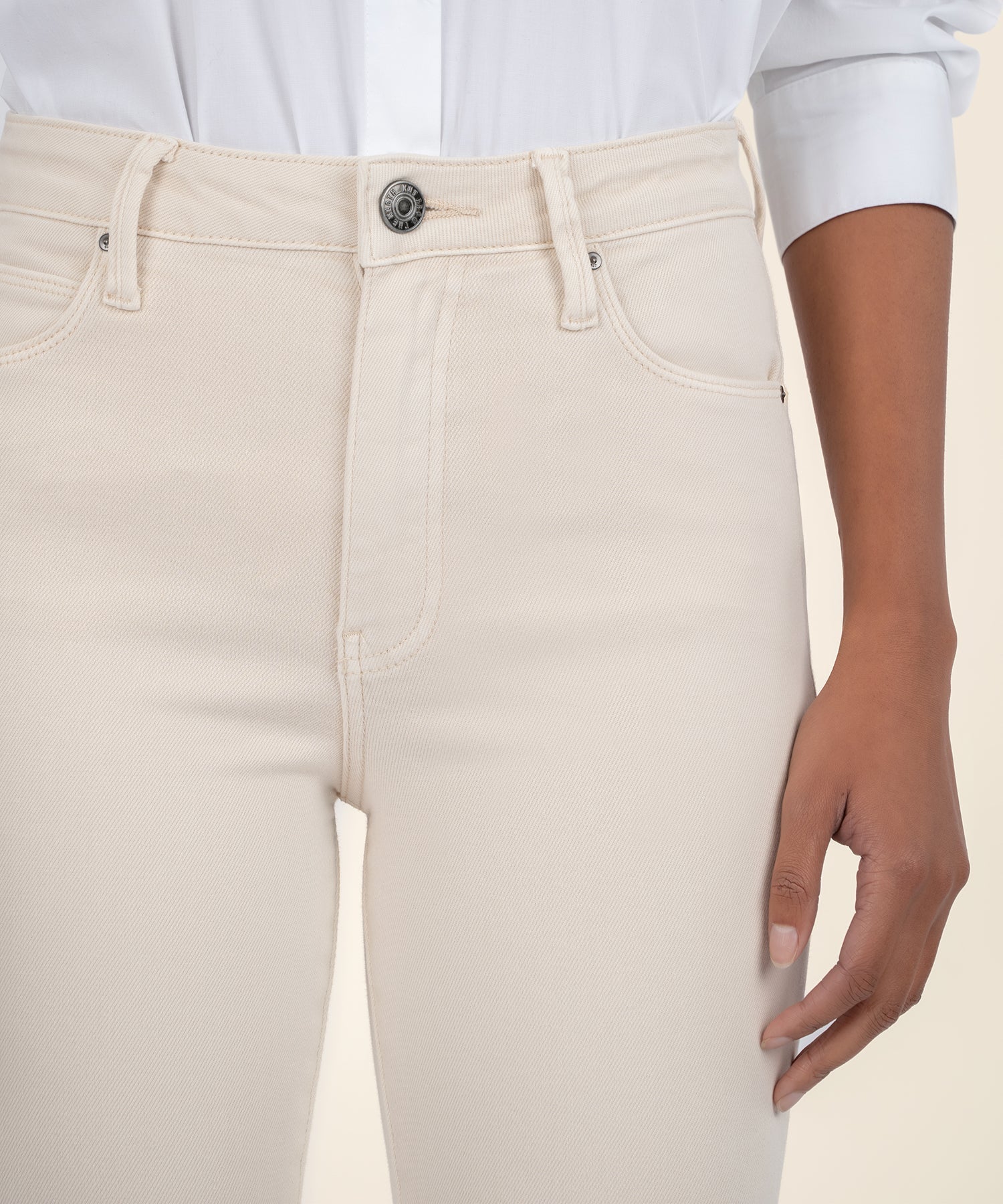 KADOU BOUTIQUE Charlize High Rise Cigarette Leg Pants — size reference