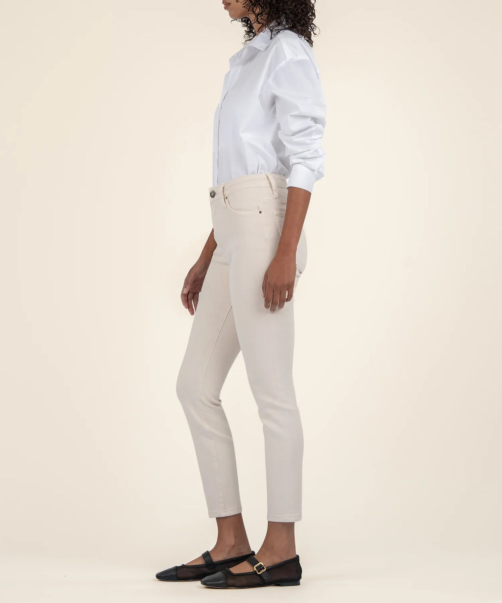 KADOU BOUTIQUE Charlize High Rise Cigarette Leg Pants — color detail
