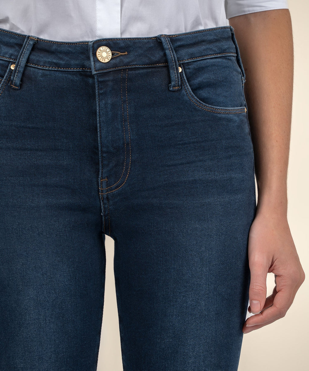 KADOU BOUTIQUE Charlize High Rise Cigarette Leg Pants — fabric or material detail