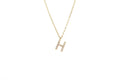 KADOU BOUTIQUE Cubic Zirconia Letter Necklace — side view