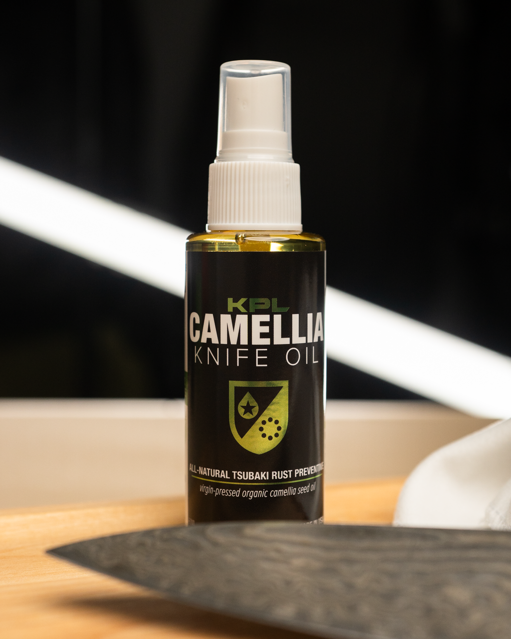 Organic Camellia Kitchen Knife Oil - Carbon Steel and Cast Iron – Knife Pivot Lube, view 6