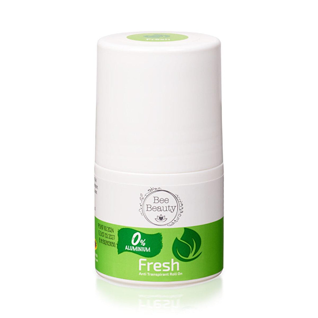 Bee Beauty Aluminum-free Anti-Transpirant Roll On Fresh Scent - Natural Deodorant for Body Odor Prevention, 1.69 fl oz