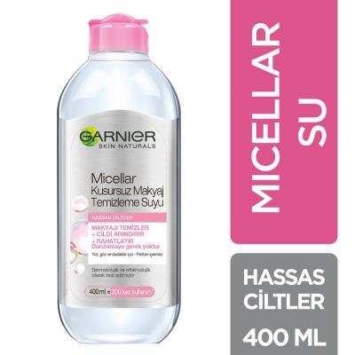 Garnier Micellar Makeup Remover Water - Gentle, Hypoallergenic Solution for Sensitive Skin - 13.53 fl oz