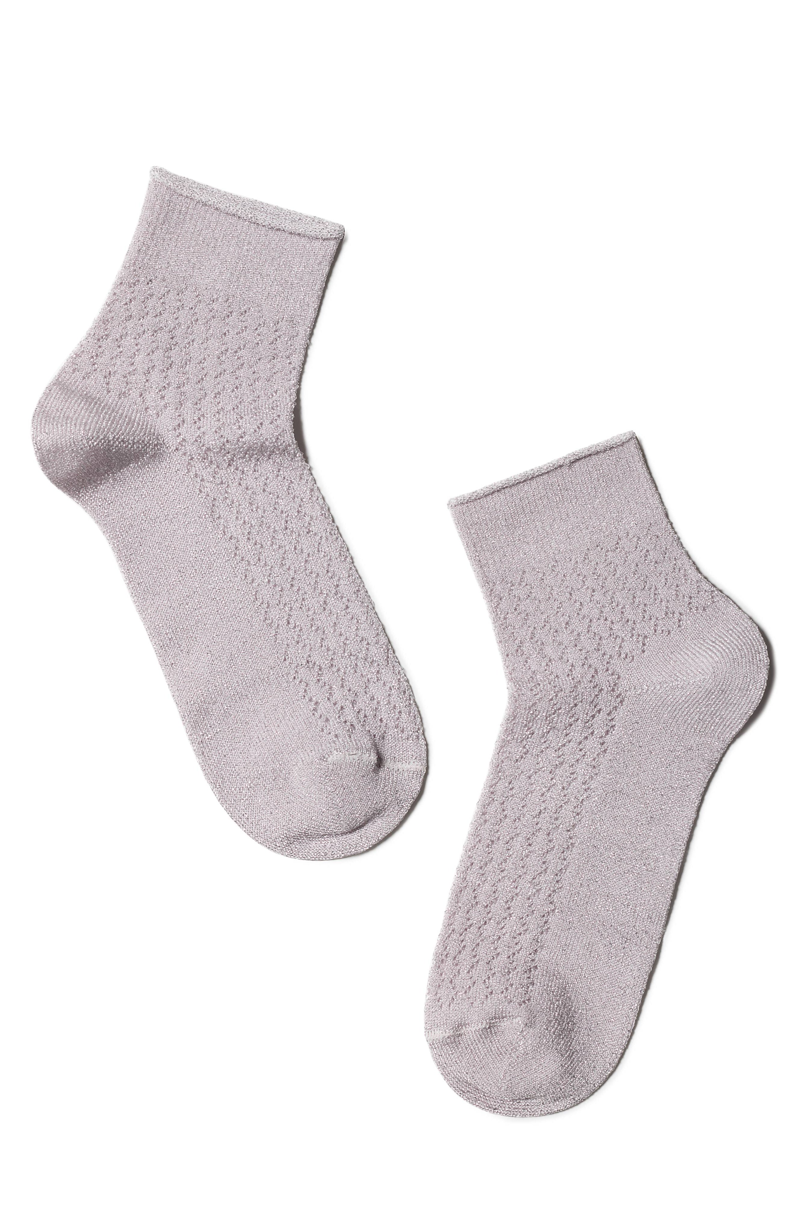 TheRanok.com Conte Socks Ajour - 180 Made of Viscose With Lurex — detail close-up