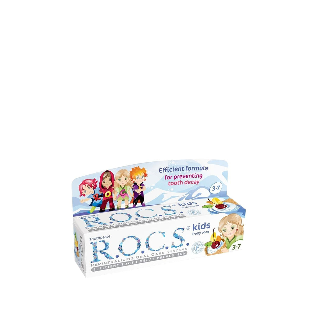ROCS Kids Toothpaste - Fruit Flavor | 3-7 Years