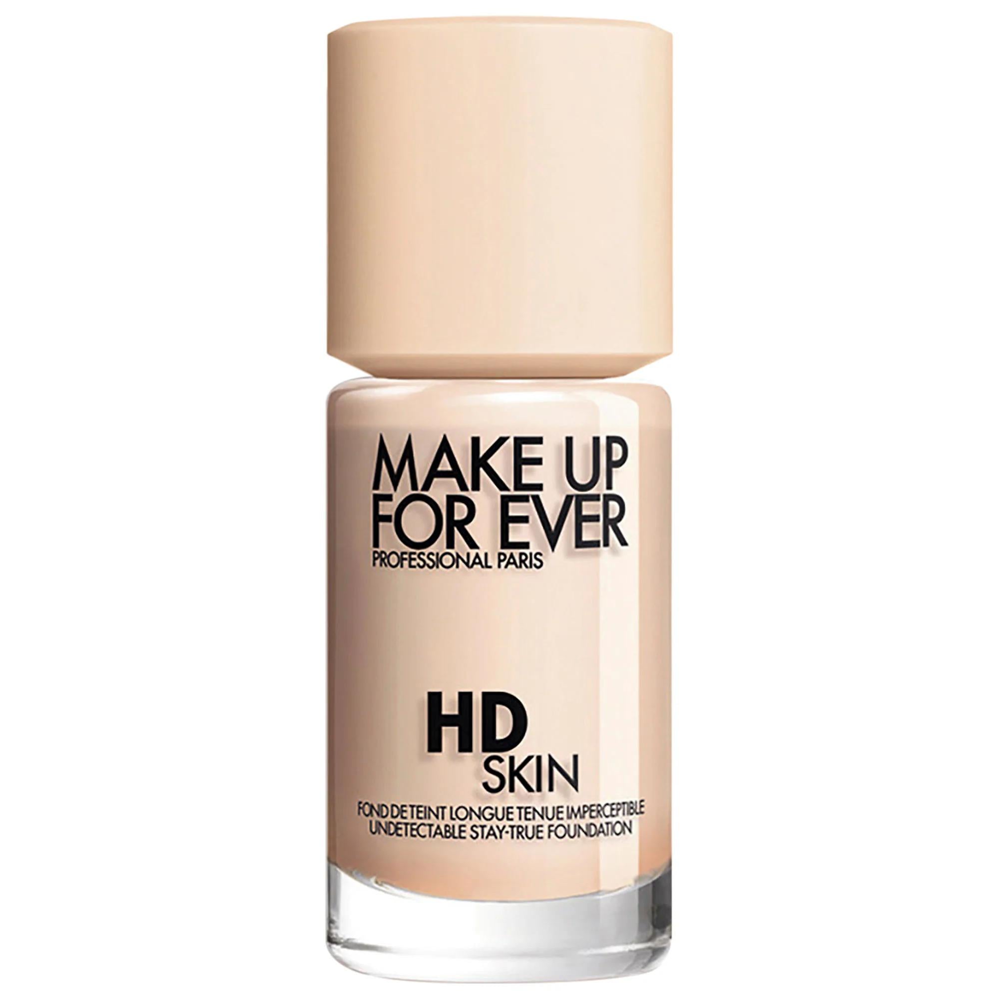 HD Skin Waterproof Natural Matte Liquid Foundation by Make Up For Ever - Long-Lasting, Eco-Friendly Packaging, Non-Comedogenic