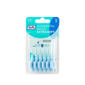 Tepe Interdental Brush, Extra Soft Bristles, 0.6 mm, Pack of 6 - Blue, Oral Hygiene Accessories