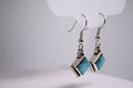 Just Neat Stuff Turquoise square drops — main product shot