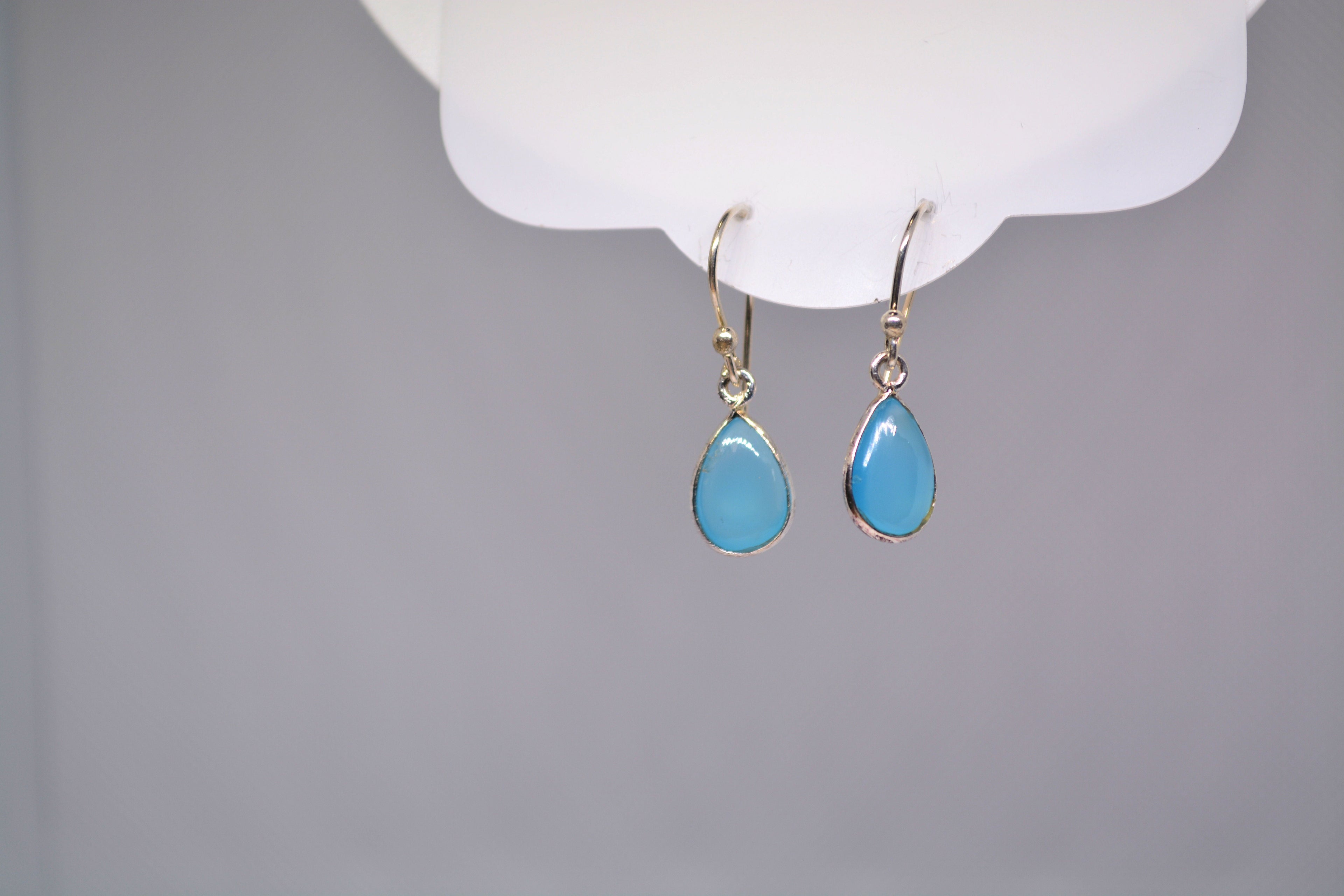 Just Neat Stuff Blue Chalcedony Earrings — main product shot