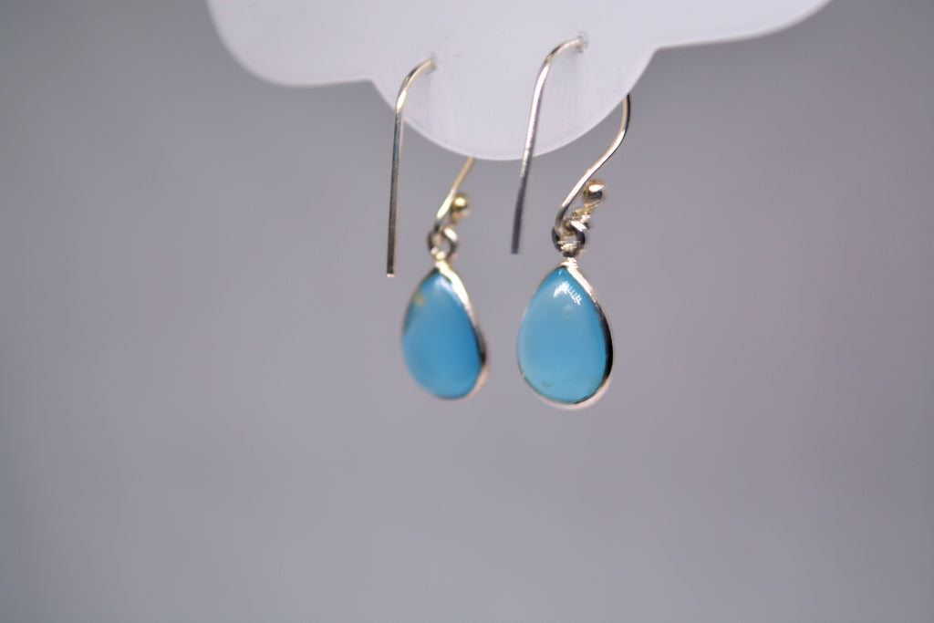Just Neat Stuff Blue Chalcedony Earrings — alternative angle