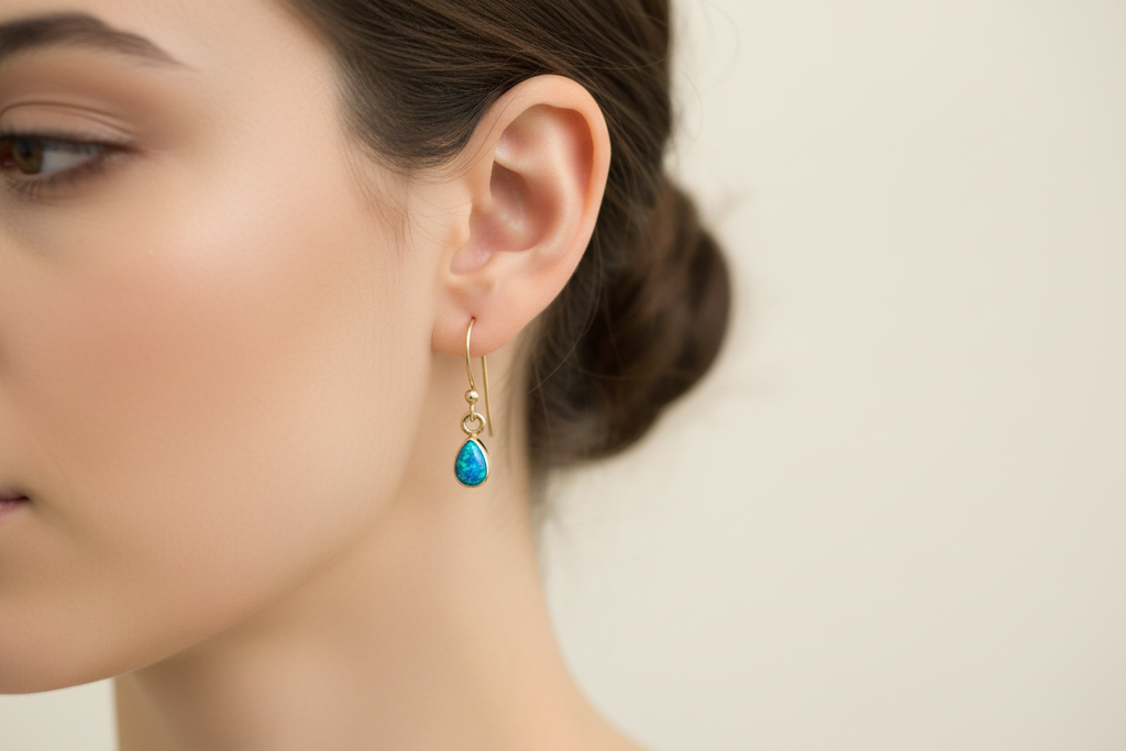 Just Neat Stuff Blue Opal Teardrops — main product shot