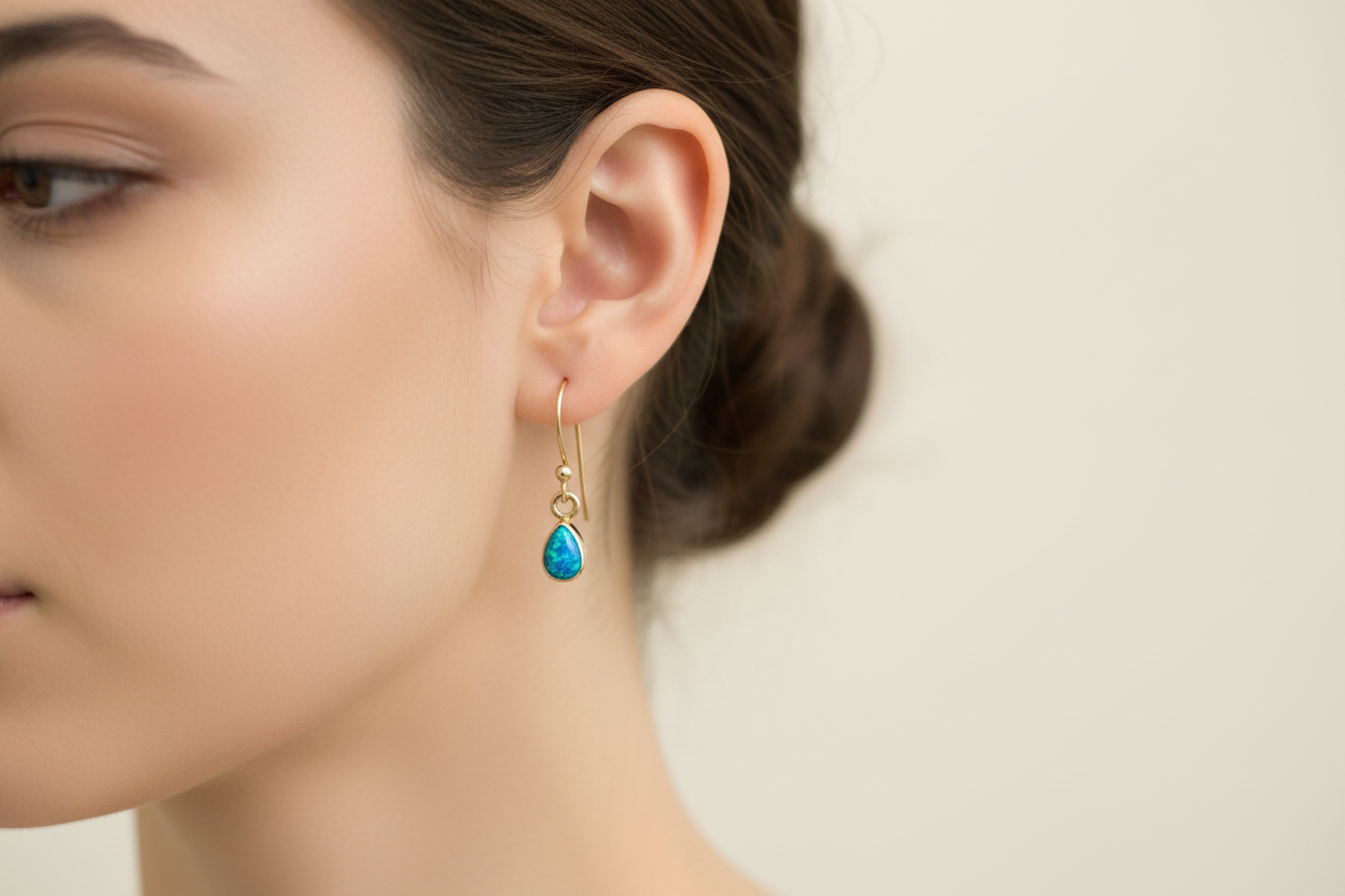 Just Neat Stuff Blue Opal Teardrops — main product shot