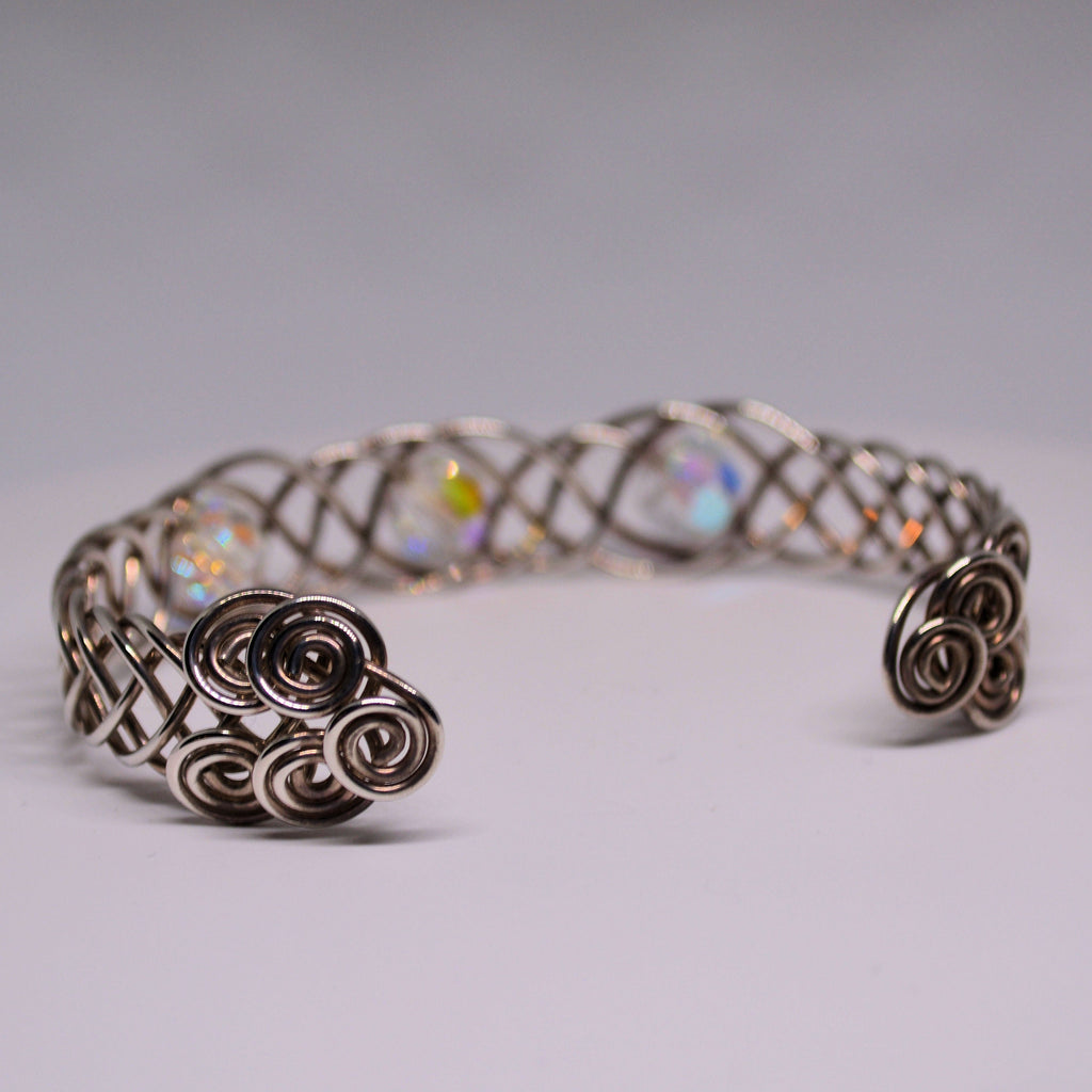 Just Neat Stuff Braided Silver Bracelet — alternative angle
