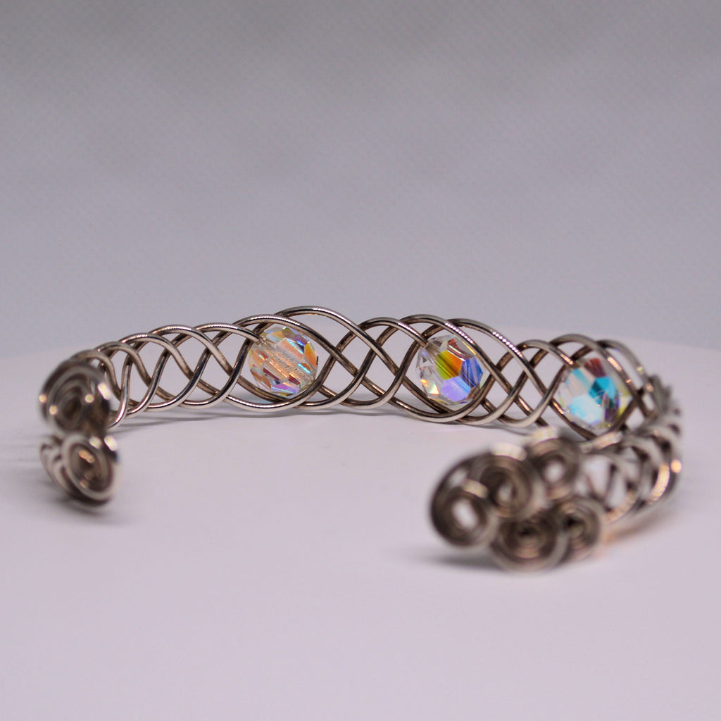 Just Neat Stuff Braided Silver Bracelet — size reference
