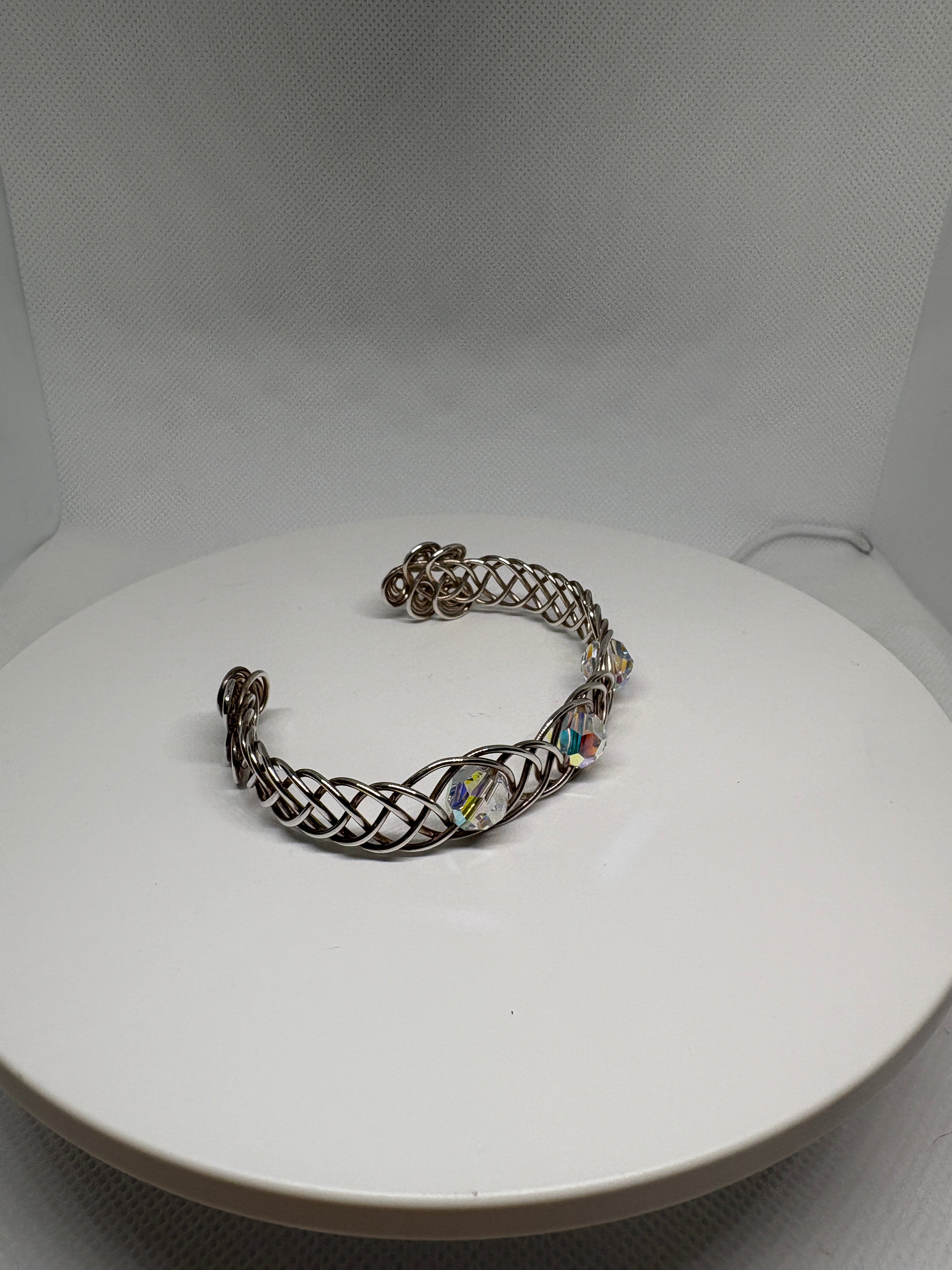 Just Neat Stuff Braided Silver Bracelet — comparison shot