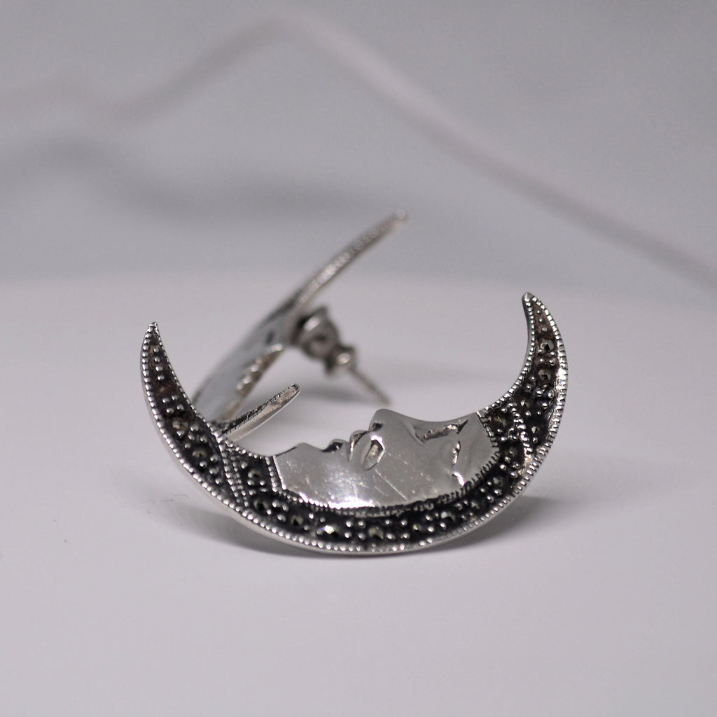 Just Neat Stuff Moon Earrings — main product shot