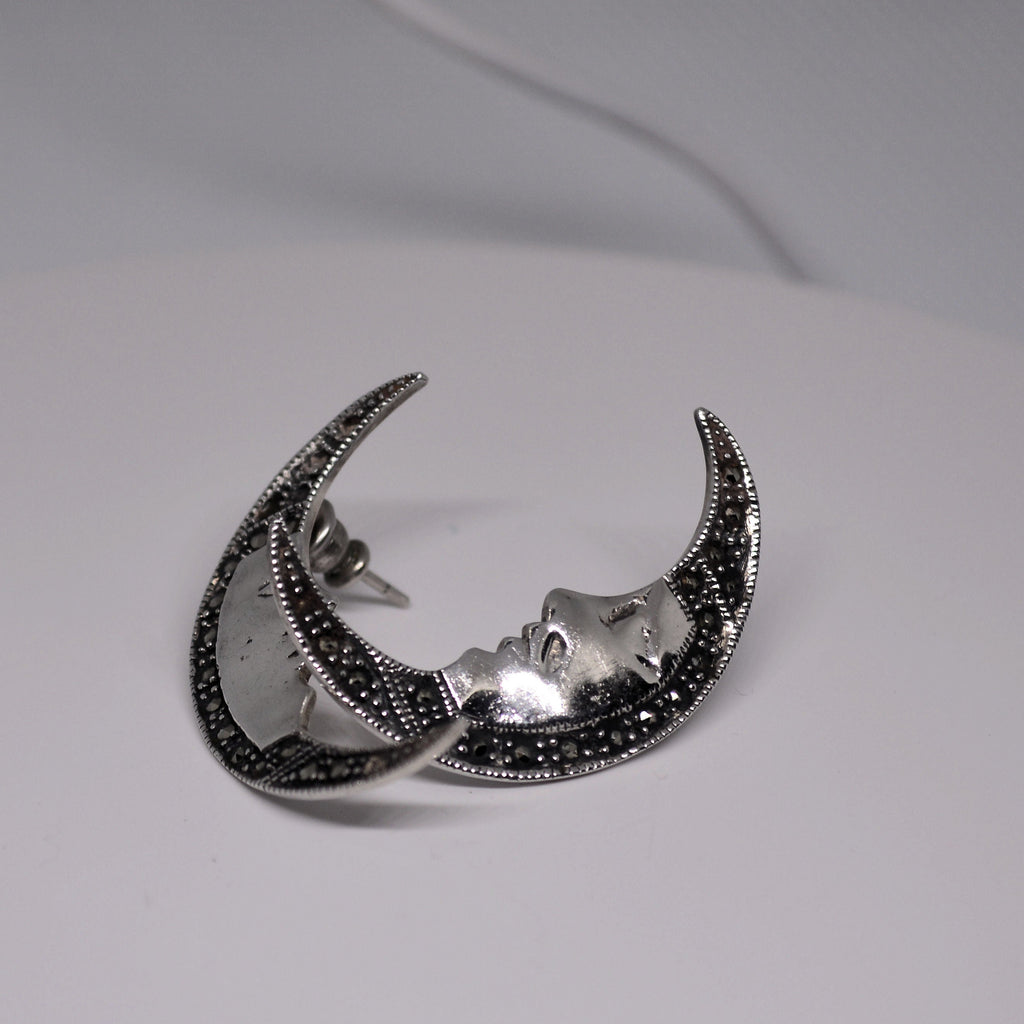 Just Neat Stuff Moon Earrings — lifestyle context