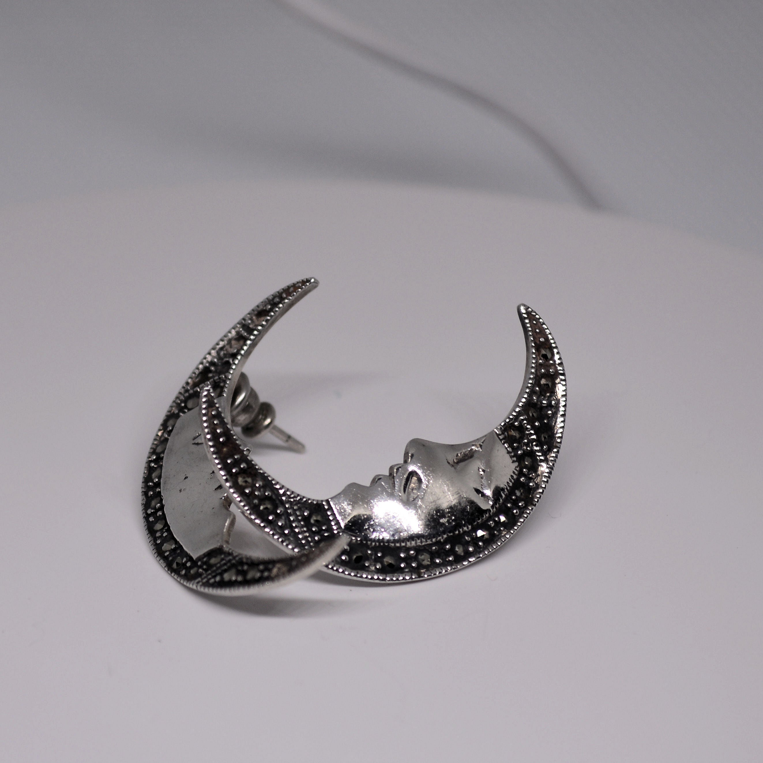 Just Neat Stuff Moon Earrings — lifestyle context