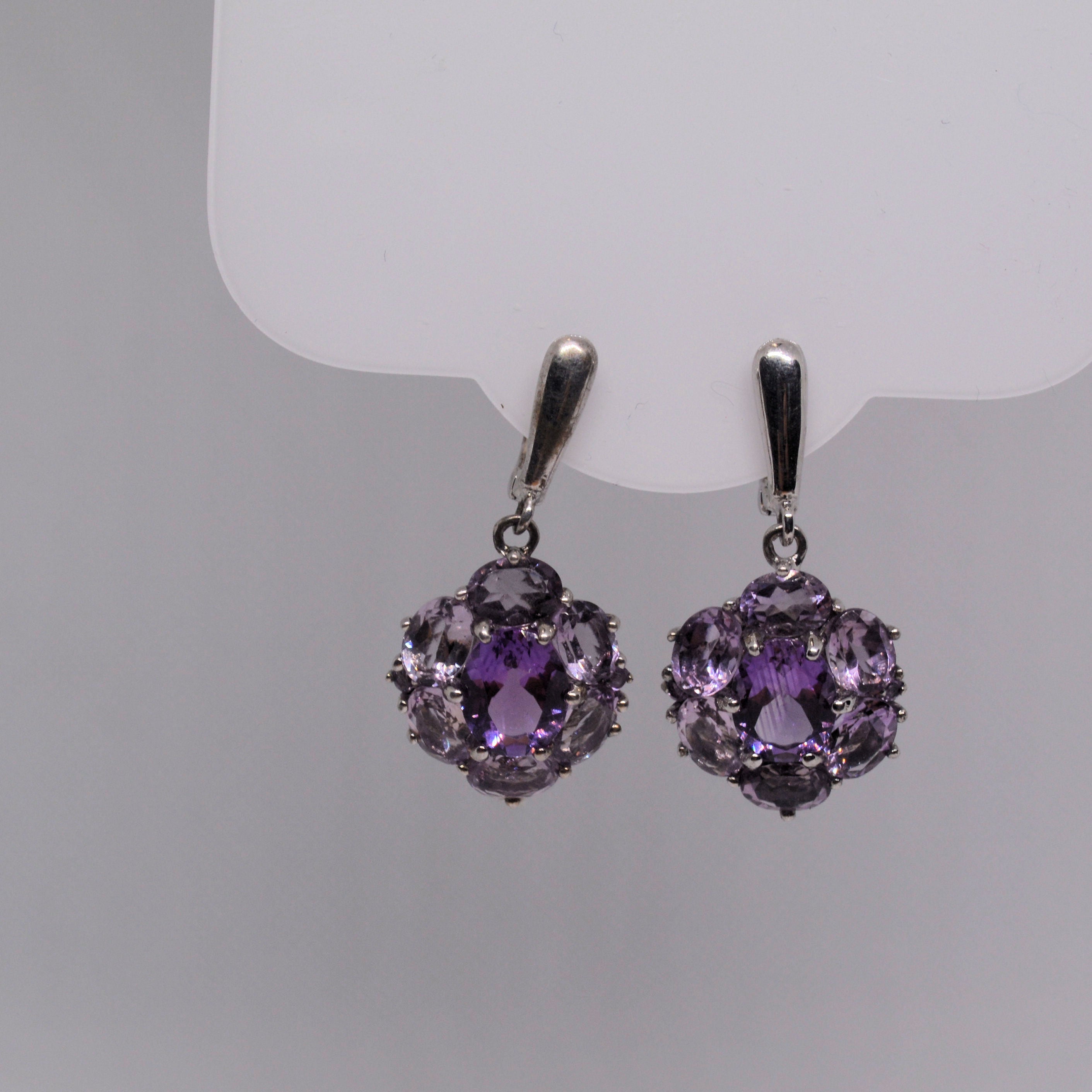 Just Neat Stuff Dazzling Amethyst Earrings — lifestyle context