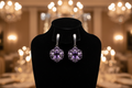 Just Neat Stuff Dazzling Amethyst Earrings — main product shot