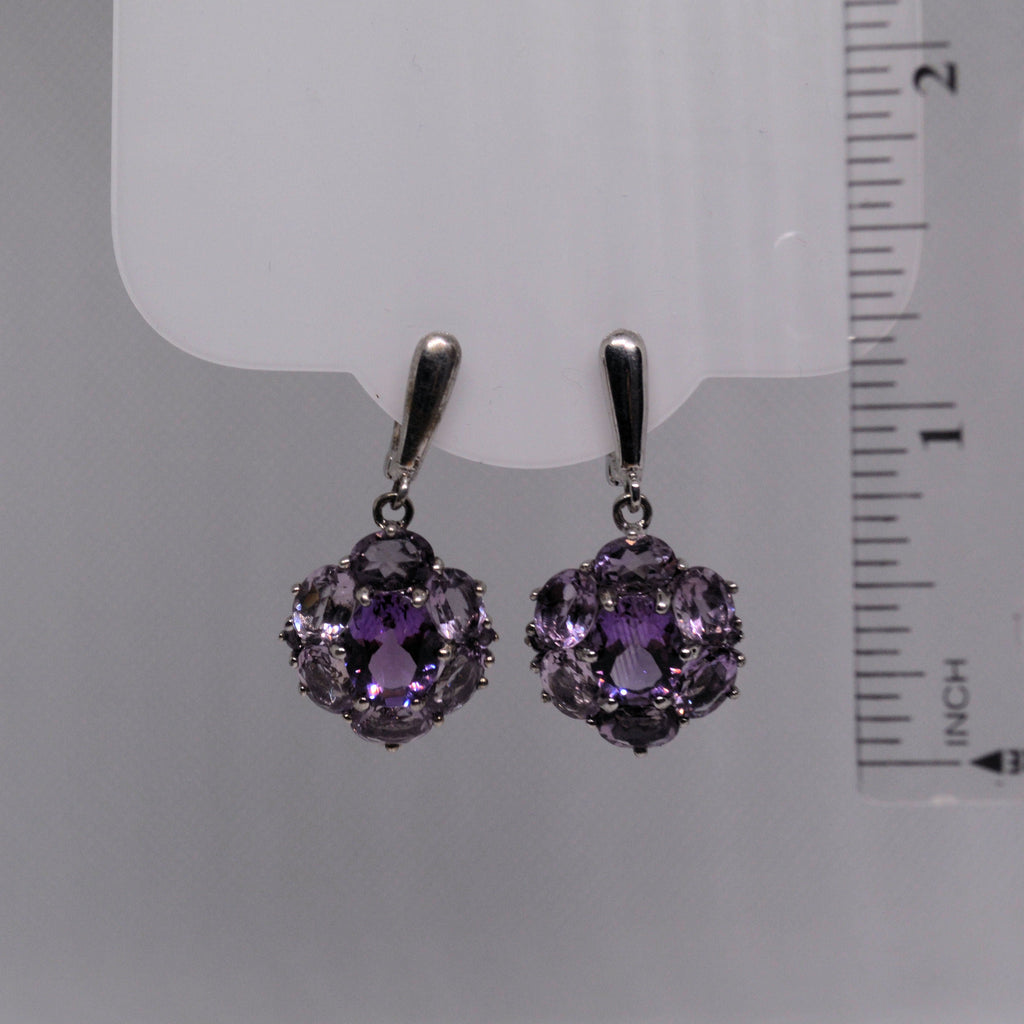 Just Neat Stuff Dazzling Amethyst Earrings — side view