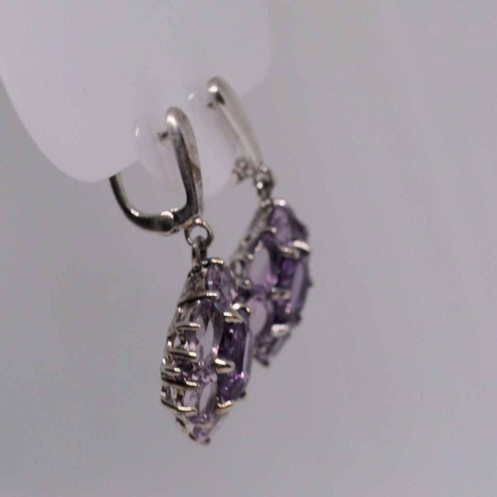 Just Neat Stuff Dazzling Amethyst Earrings — alternative angle