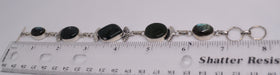Gemstone and Silver Bracelet