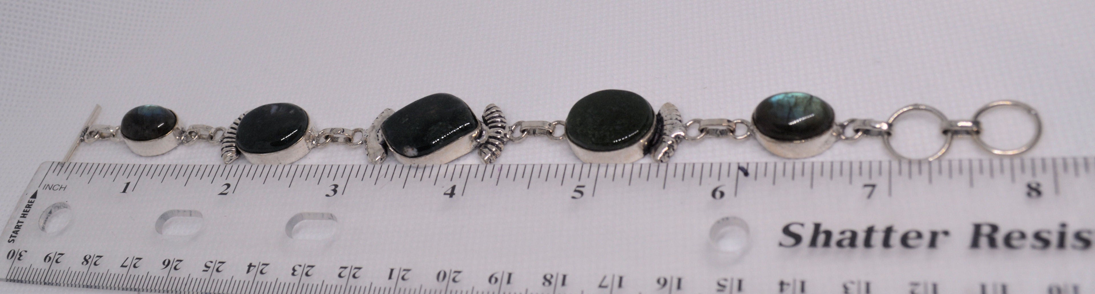 Just Neat Stuff Gemstone and Silver Bracelet — main product shot