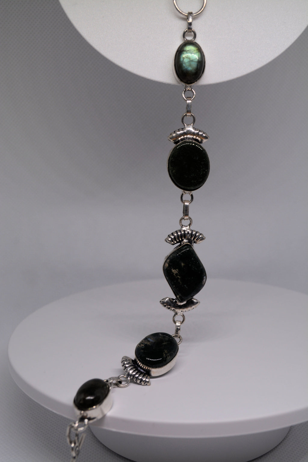 Just Neat Stuff Gemstone and Silver Bracelet — side view