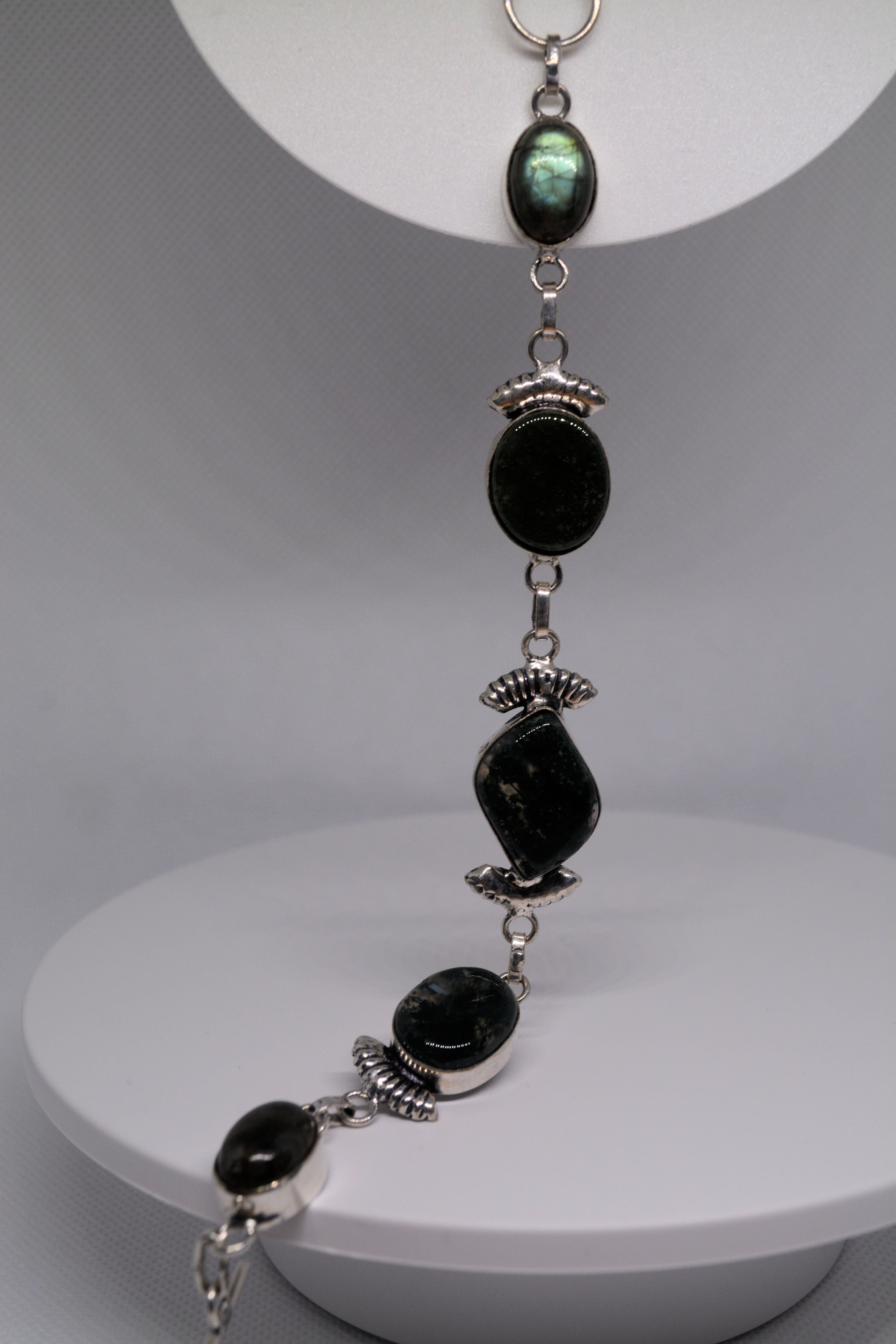 Just Neat Stuff Gemstone and Silver Bracelet — side view