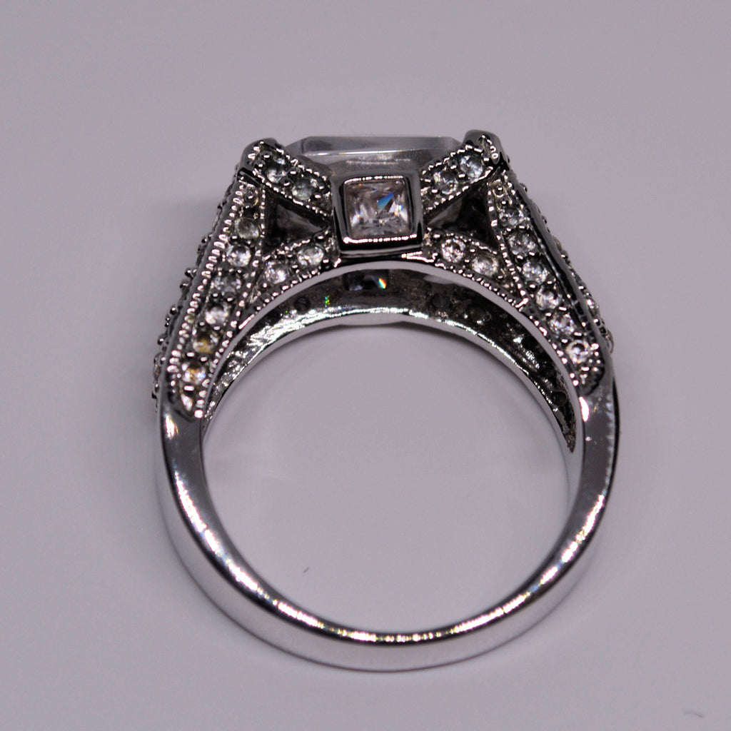 Just Neat Stuff Posh Vintage CZ Ring — detail close-up