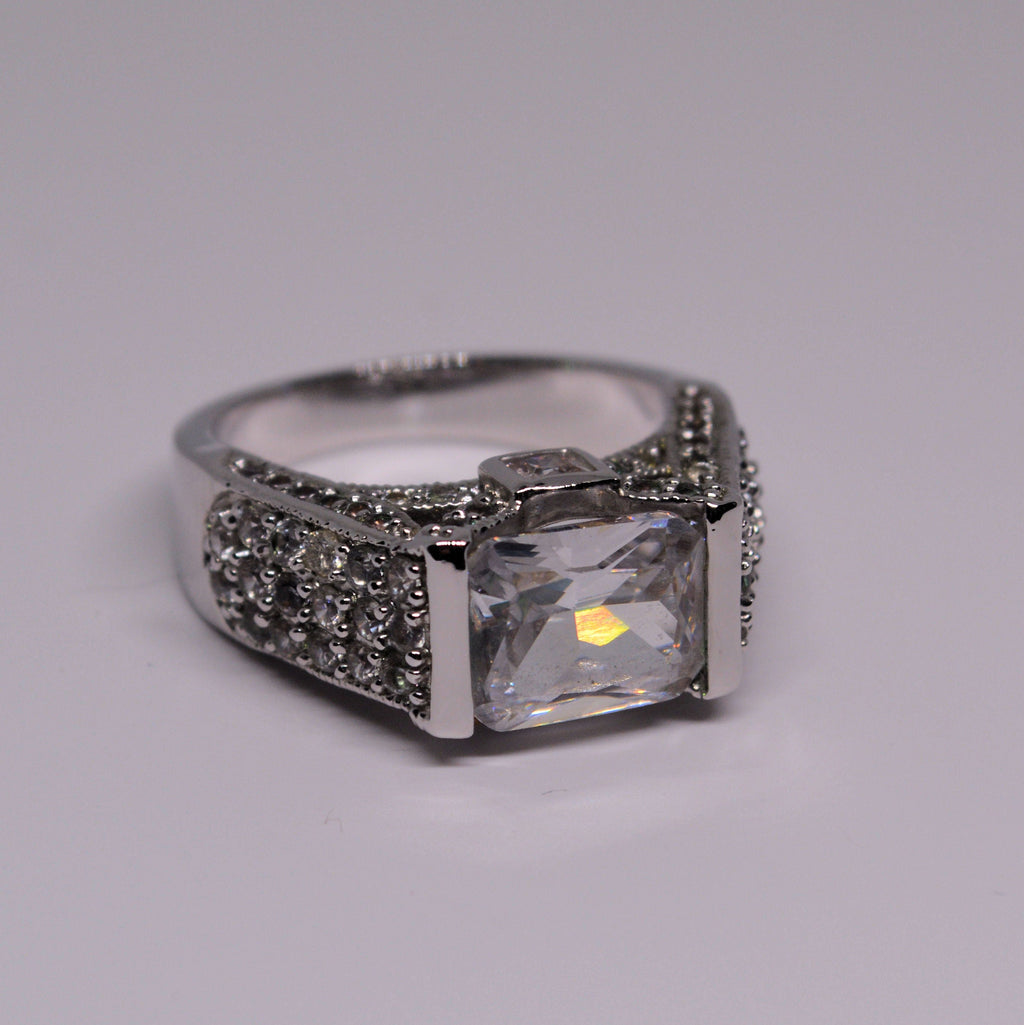 Just Neat Stuff Posh Vintage CZ Ring — lifestyle context