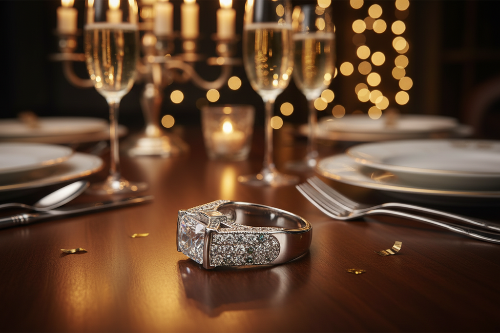 Just Neat Stuff Posh Vintage CZ Ring — size reference