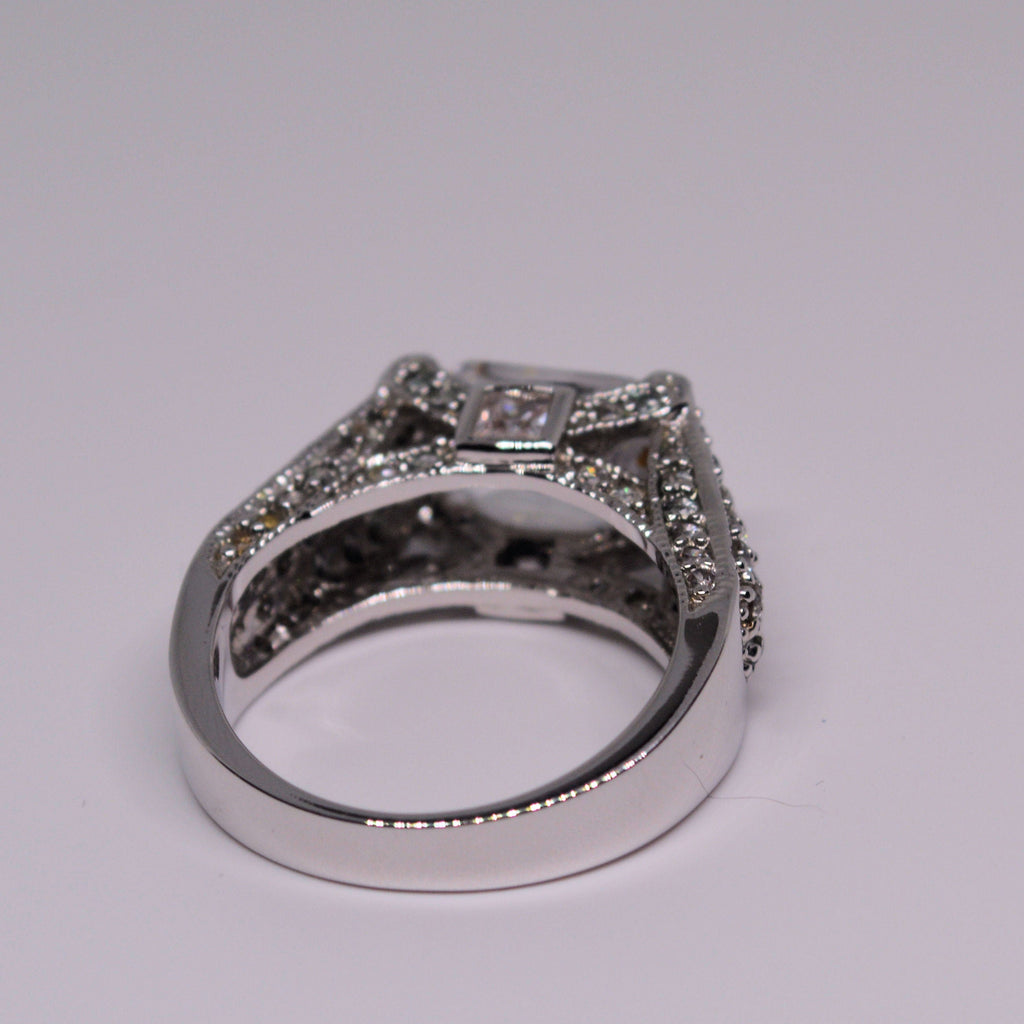 Just Neat Stuff Posh Vintage CZ Ring — back view