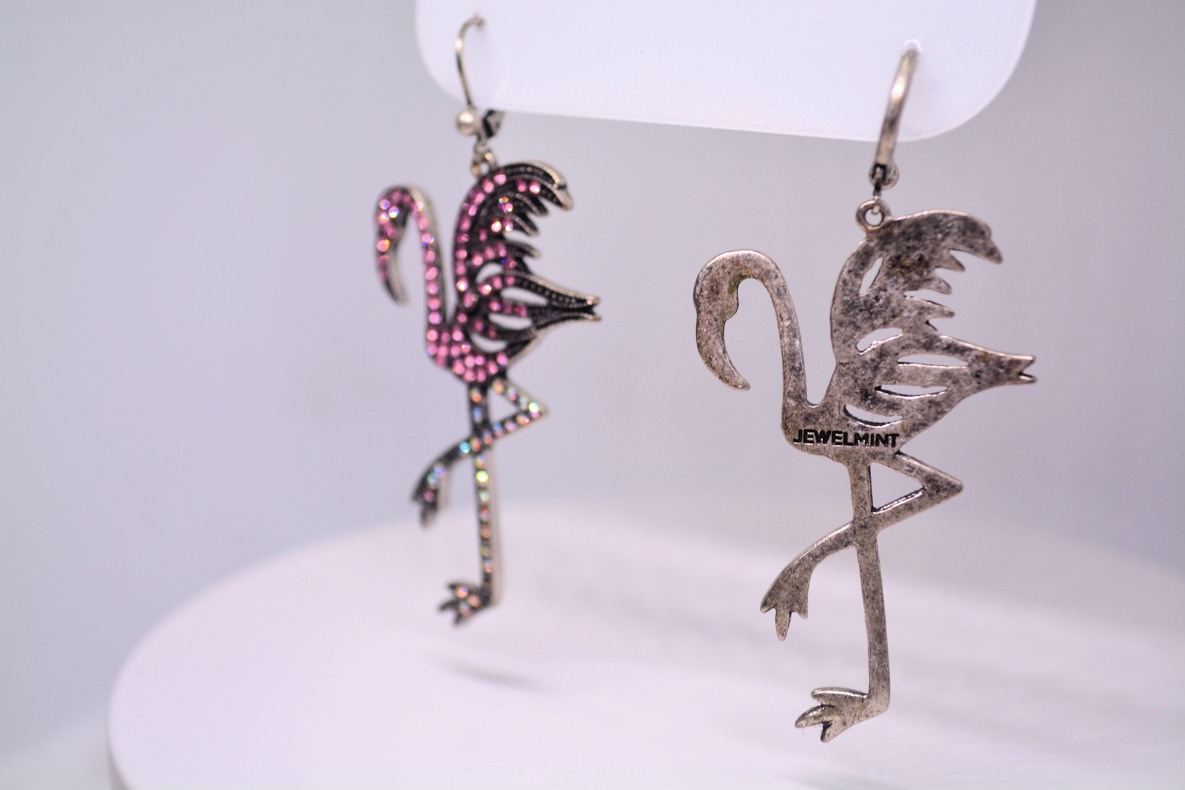 Just Neat Stuff Flamingo Fashion Earrings — side view
